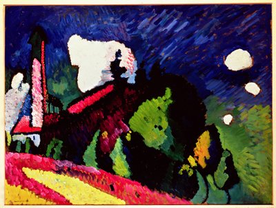 Landscape with a Steeple, 1909 by Wassily Kandinsky